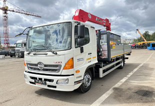 КРАН-МАНИПУЛЯТОР UNIC 554 (5т) НА БАЗЕ ШАССИ HINO 500 MUA (12т)